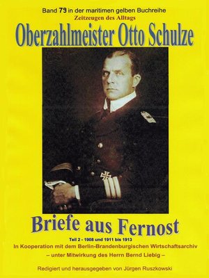 cover image of Oberzahlmeister Otto Schulze – Briefe aus Fernost – Teil 2